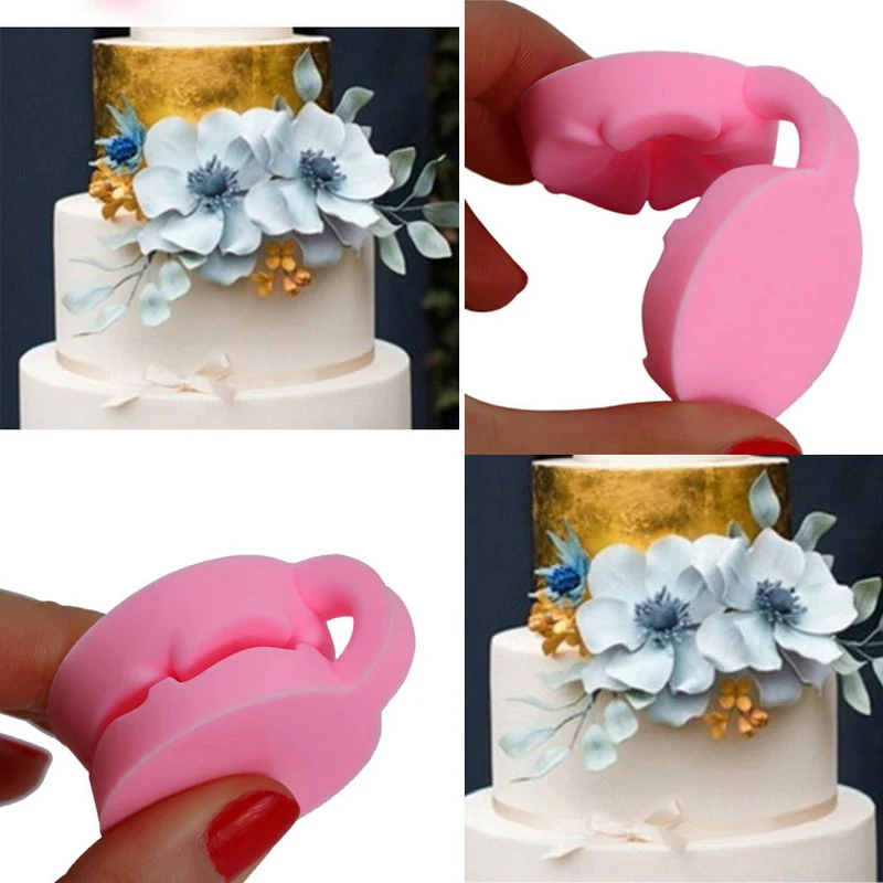 Fondant Molds Cake Decoration Stencil Confectionery Sugar Paste 3D Cherry Cake Mold Silicone Molds Baking Tools Supplies 3 Modle
