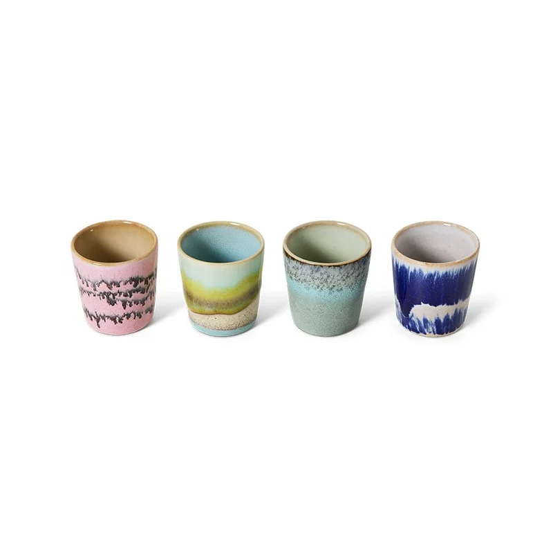 4er Set Eierbecher Vibrance 70s Ceramics - HKliving