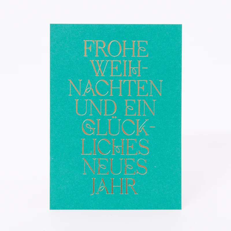 Postkarte "Frohe Weihnachten und ein glückliches neues Jahr"