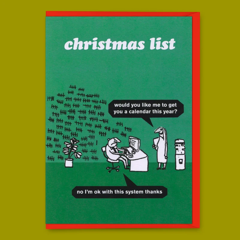 Grußkarte "Christmas List" | Modern Toss