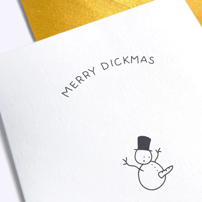 Grußkarte "So This is Christmas" von Dicks Don't Lie | Frohe Weihnachten und besinnliche Feiertage