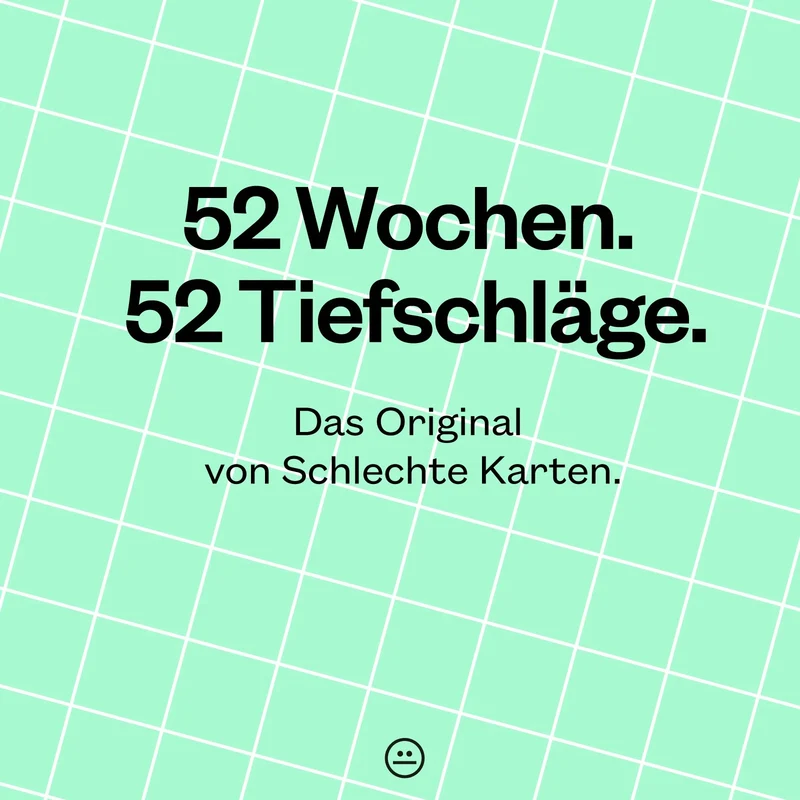 Tischkalender „Demotivierender Tischkalender 2027“ | 52 Wochen | Schlechte Karten