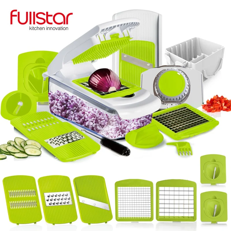 Kitchen accessory Mandoline Slicer knife Food Chooper Vegetable Cutter Peeler, Slicer,Grater kitchen tool with 7 Dicing Blades