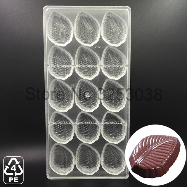 3D Plastic Polycarbonate Chocolate Moulds Shaped for Candy Soap Lollipops Making Baking Pastry Tools Form Bakeware Set Tray Mold