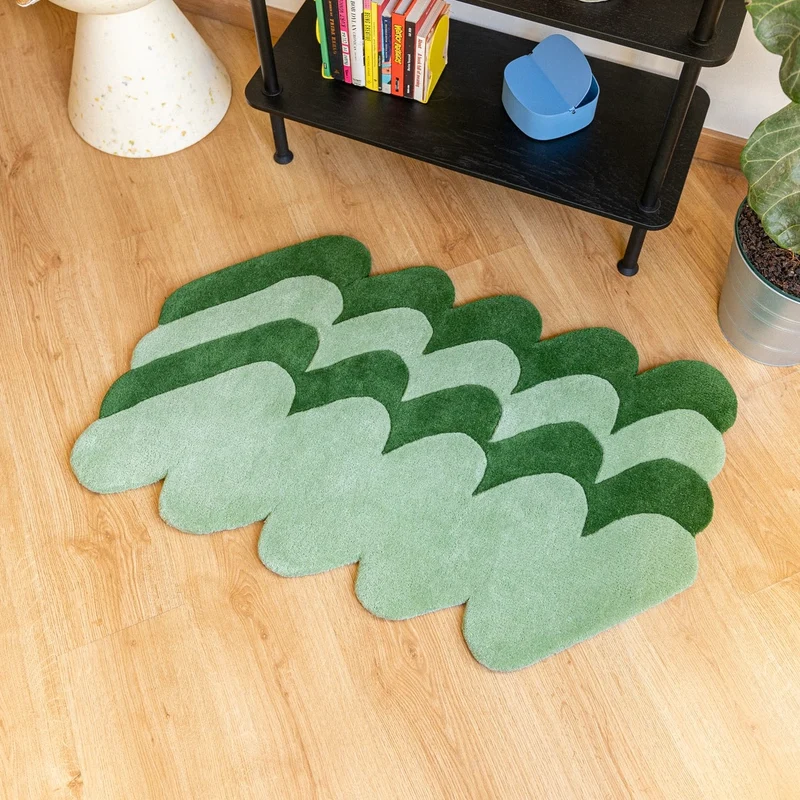 Teppich “Pasto Green” Small 60 × 100 cm | Design Teppich | Tarta Gelatina