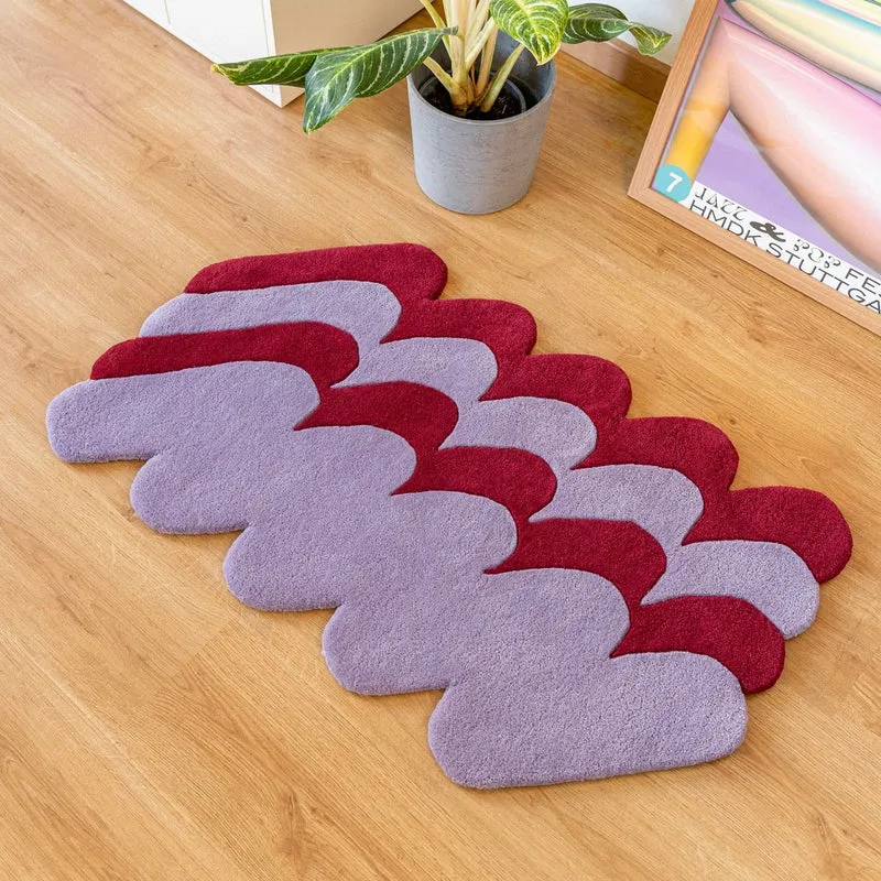Teppich “Pasto Burgundy” Small 60 × 100 cm | Design Teppich | Tarta Gelatina