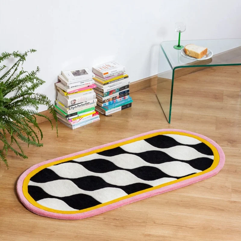 Teppich “Karo” 60 × 130 cm | Design Teppich | Tarta Gelatina
