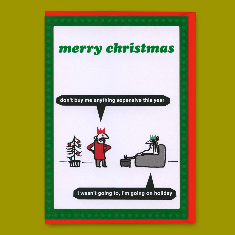 Grußkarte "Expensive gift" | Lustige Klappkarte | Modern Toss
