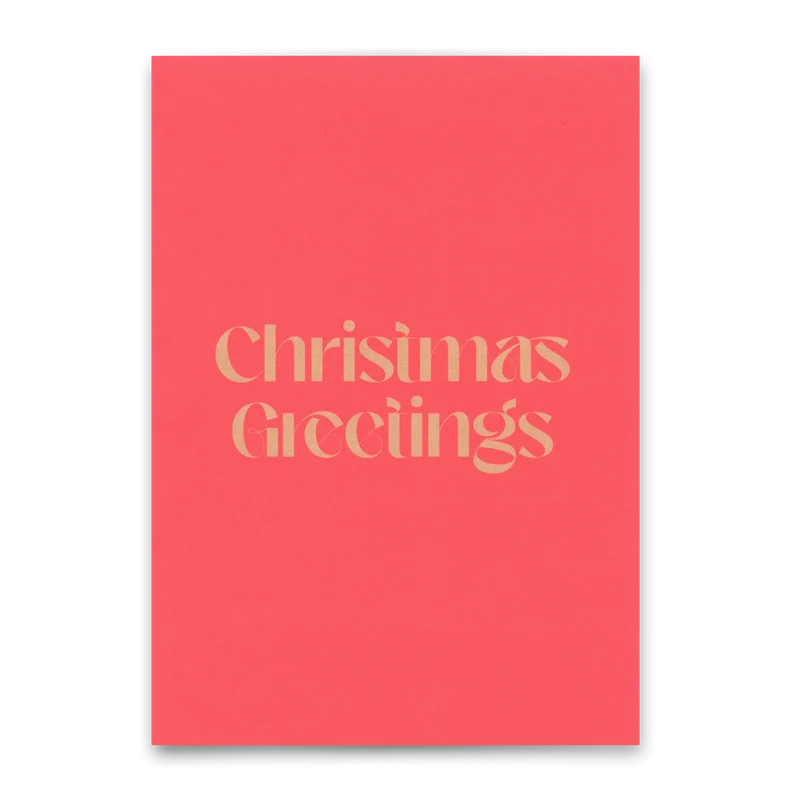 Postkarte "Christmas greetings" | Lustige Karte zu Weihnachten