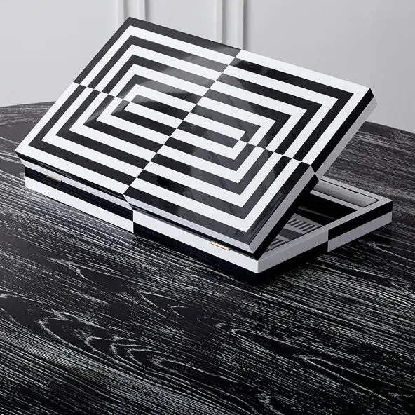 Op Art Backgammon Set Spiel - Jonathan Adler