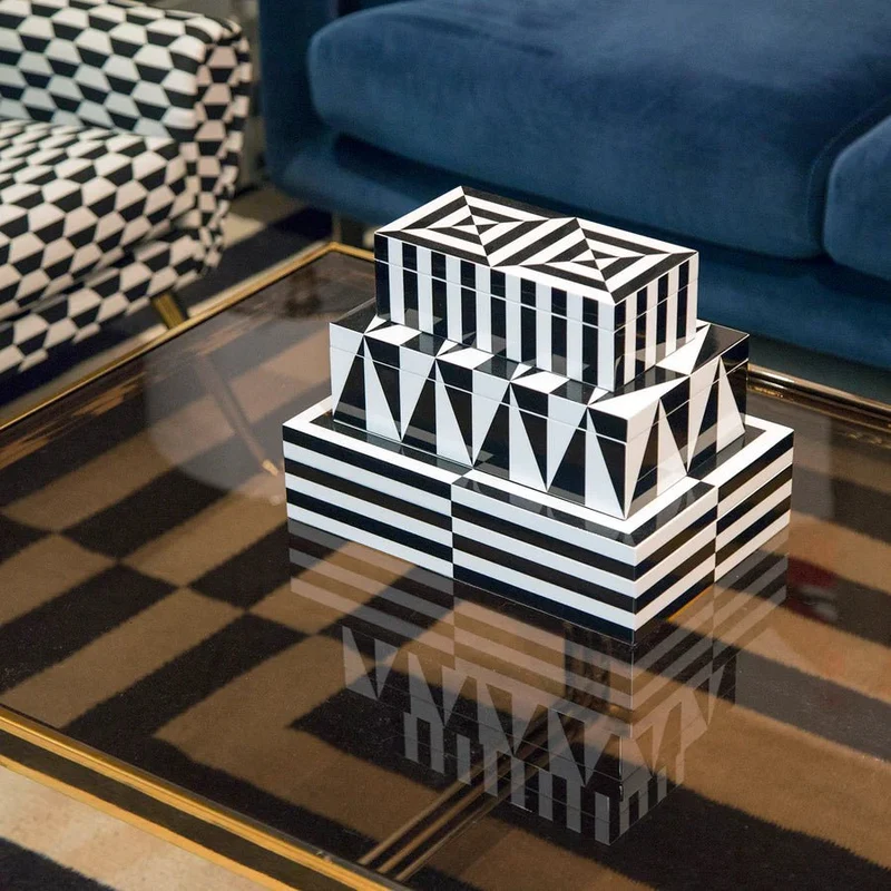 Schmuckkasten Op Art Laquer Box small - Jonathan Adler