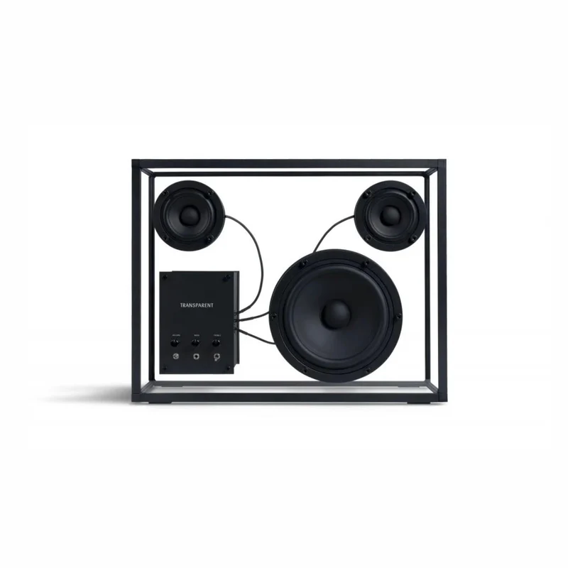 Transparent Speaker Large Schwarz - Bluetooth Lautsprecher Box
