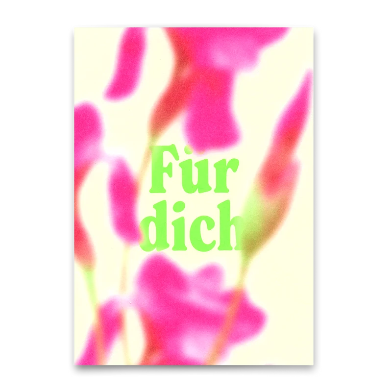 Postkarte "Für dich Blurred" | Ausgefallene Karte für jeden Anlass