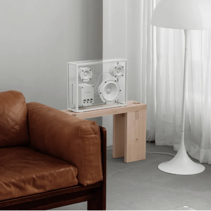 Transparent Speaker Large Weiß - Bluetooth Lautsprecher Box