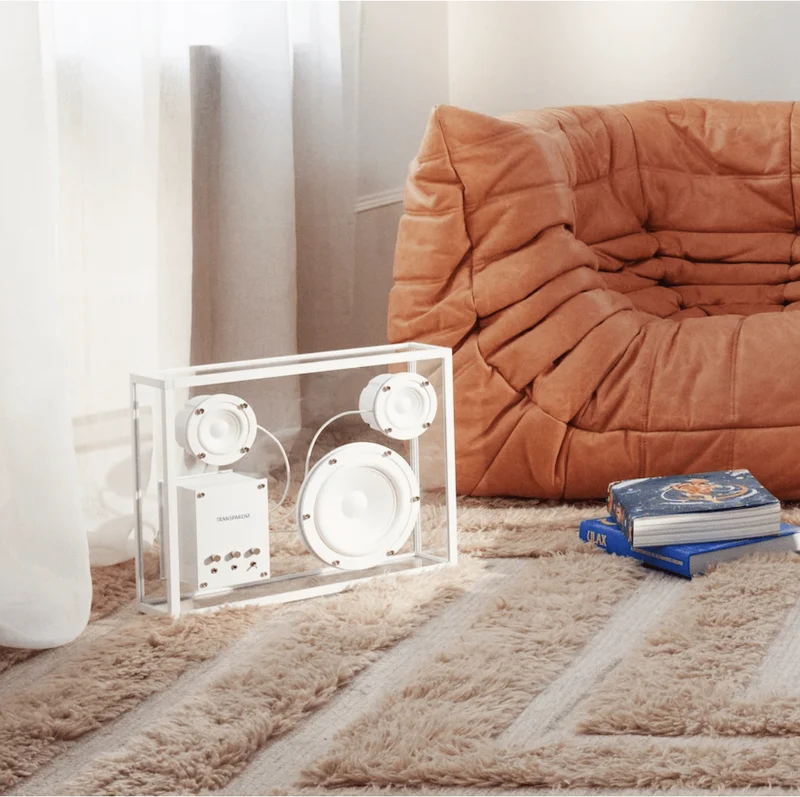 Transparent Speaker Large Weiß - Bluetooth Lautsprecher Box