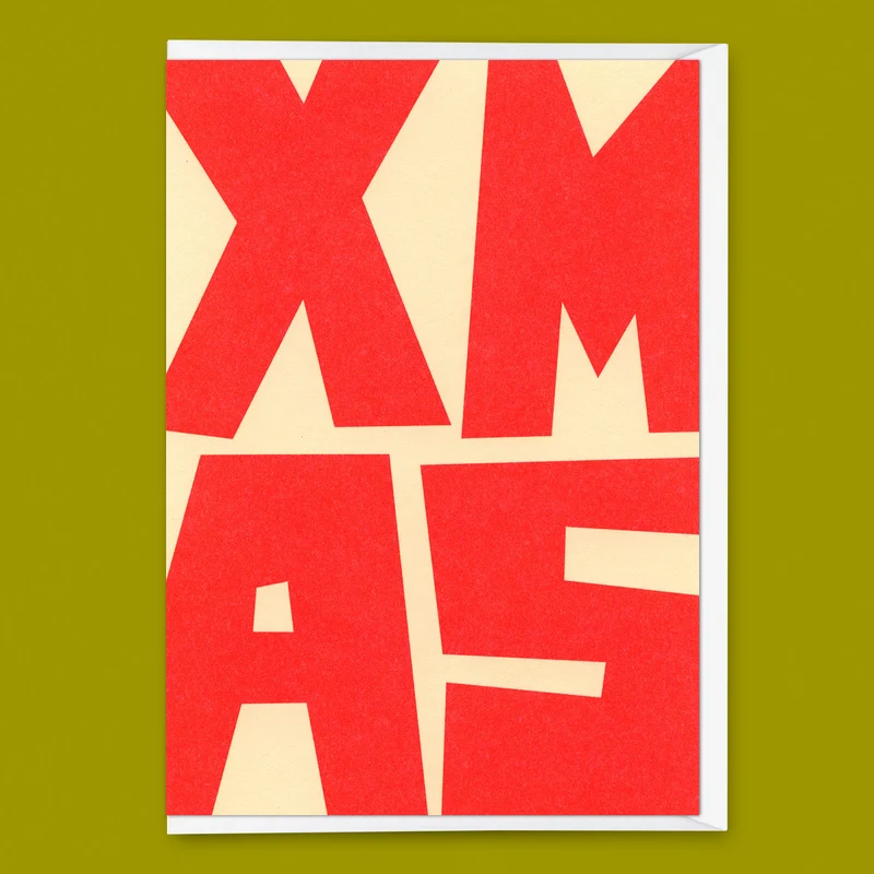 Grußkarte "XMAS Block" | Coole Klappkarte zu Weihnachten