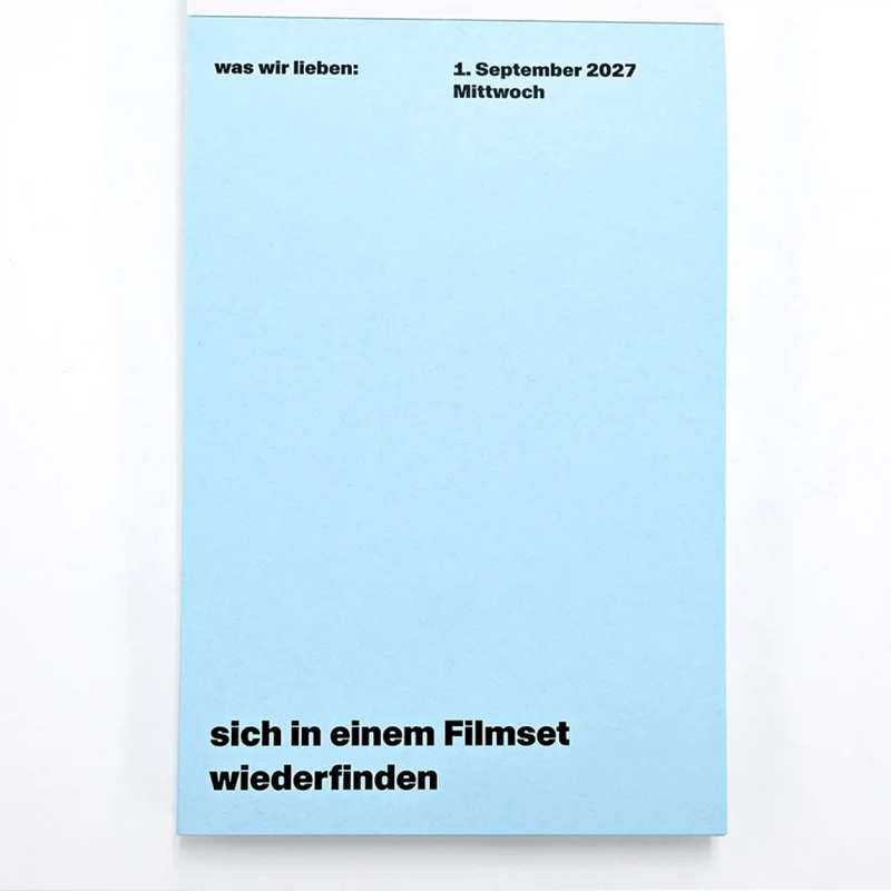 Notizkalender “Was wir lieben” 2027 | Verlag Hermann Schmidt