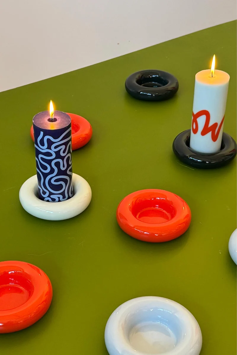 BOB CANDLE HOLDER, LARGE, MINT