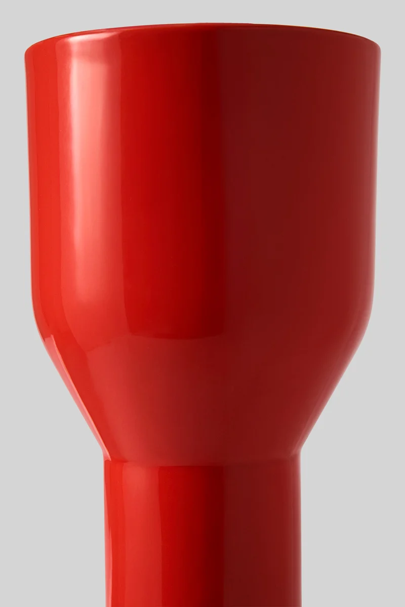 VASE, FLOWERSHADE, RED