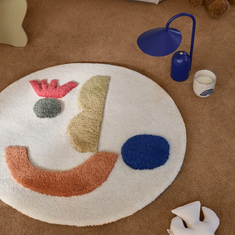 Teppich Panto Tufted Rund 70cm - ferm LIVING