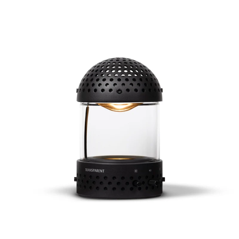 Transparent - Light Speaker - tragbarer Bluetooth Lautsprecher mit Beleuchtung Schwarz