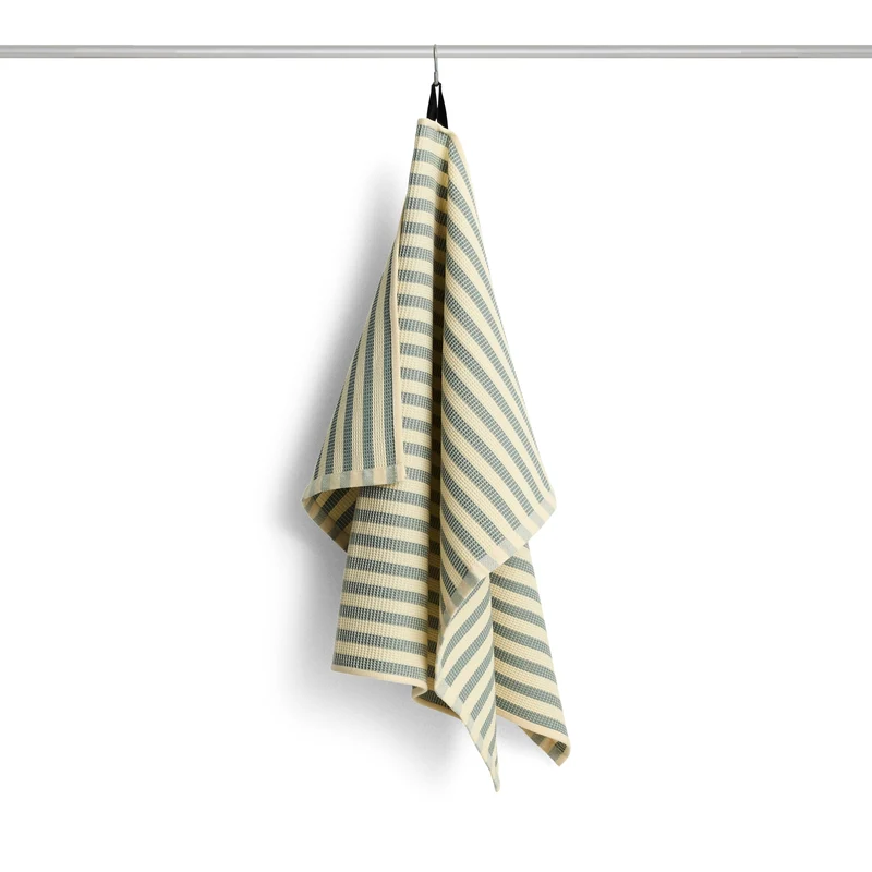 Geschirrtuch „Canteen Green Yellow Block Stripe“ | Modern | HAY