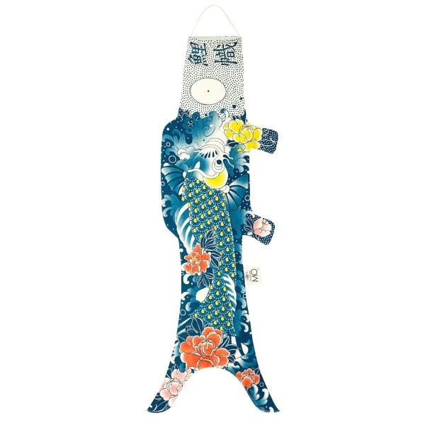 Windfisch „Green Tattoo Koi 100cm“ | Japanisch inspiriert | Madame Mo