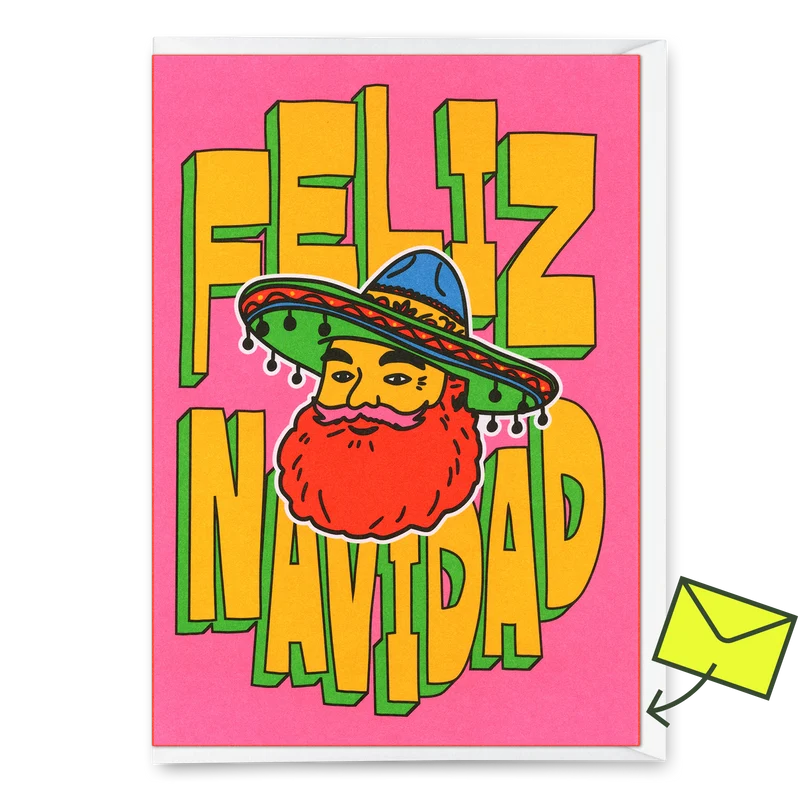 Grußkarte "Feliz Navidad" | Besondere Klappkarte zu Weihnachten