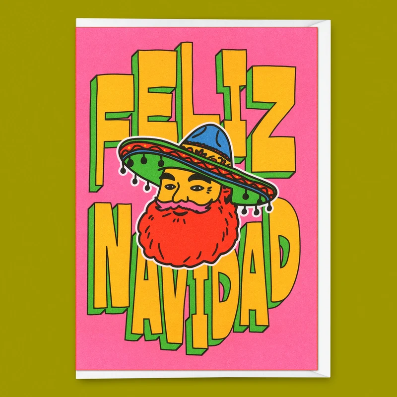 Grußkarte "Feliz Navidad" | Besondere Klappkarte zu Weihnachten
