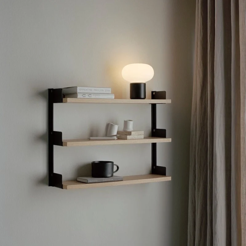 Wandregal Tea Shelf Schwarz - New Works