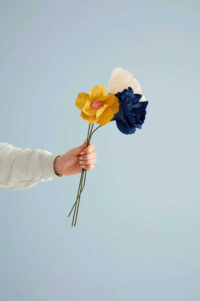 PAPER FLOWER, RHAPSODY ROSE, SAND