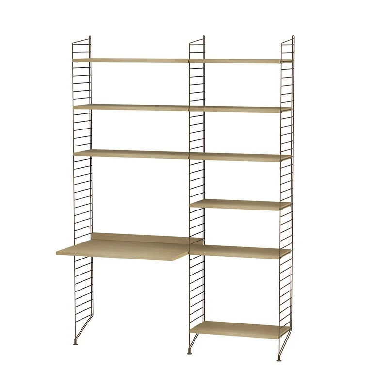Arbeitsplatz B Komplettset - Regalsystem - Stringfurniture