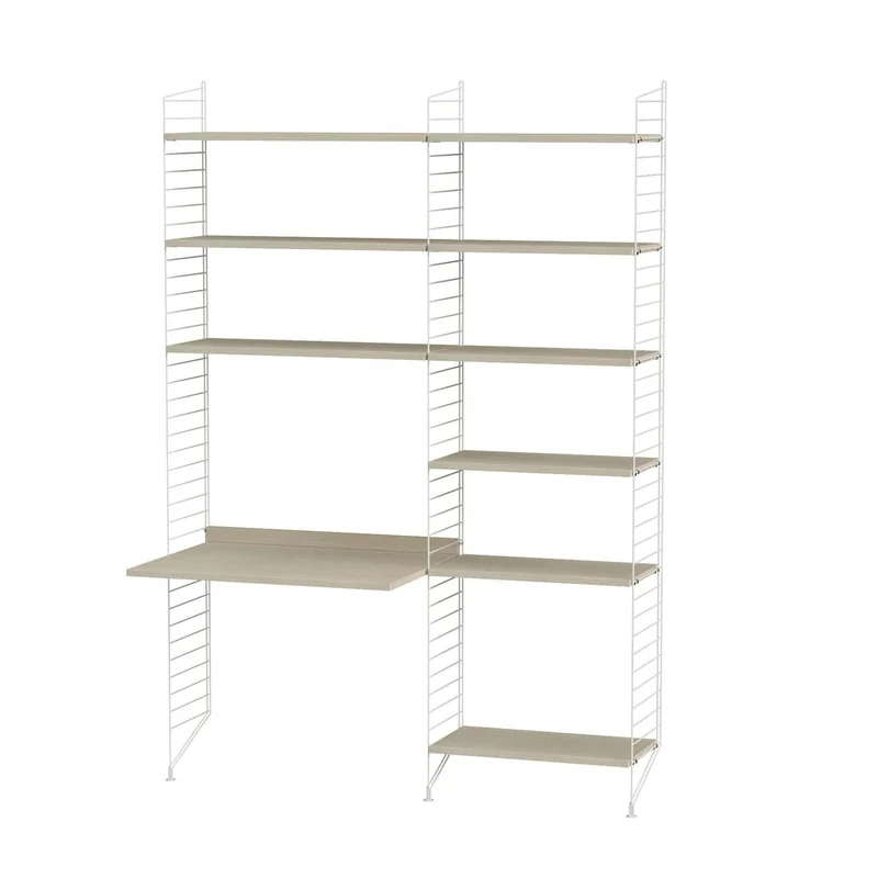 Arbeitsplatz B Komplettset - Regalsystem - Stringfurniture