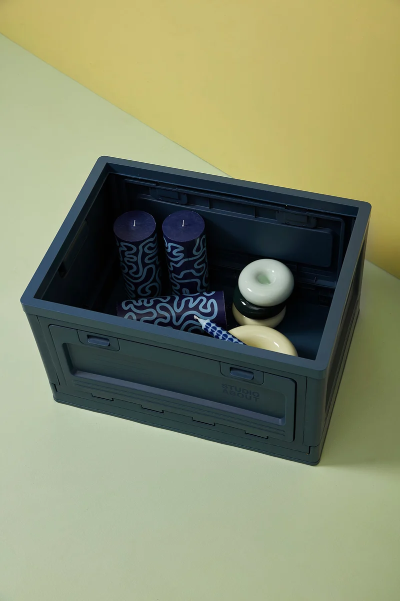 BOX, LARGE, DARK BLUE