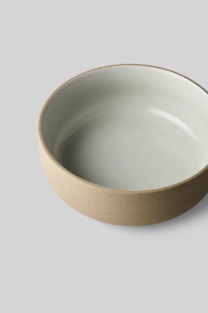 CLAYWARE, BRUNCH BOWL, 2 PCS, GLAZE LIGHT GREY