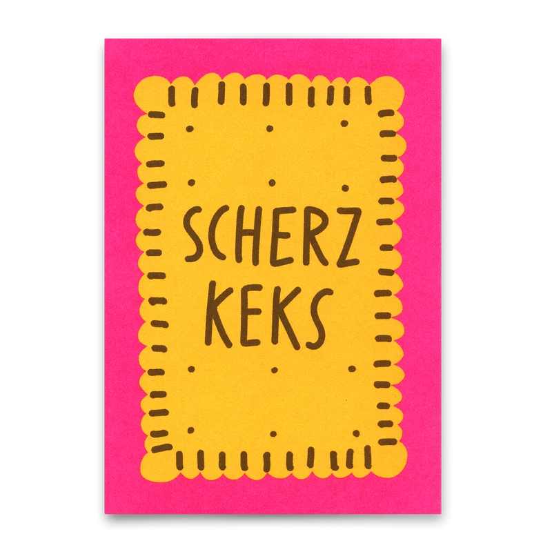 Postkarte "Scherzkeks" | Lustige Karte für jeden Anlass