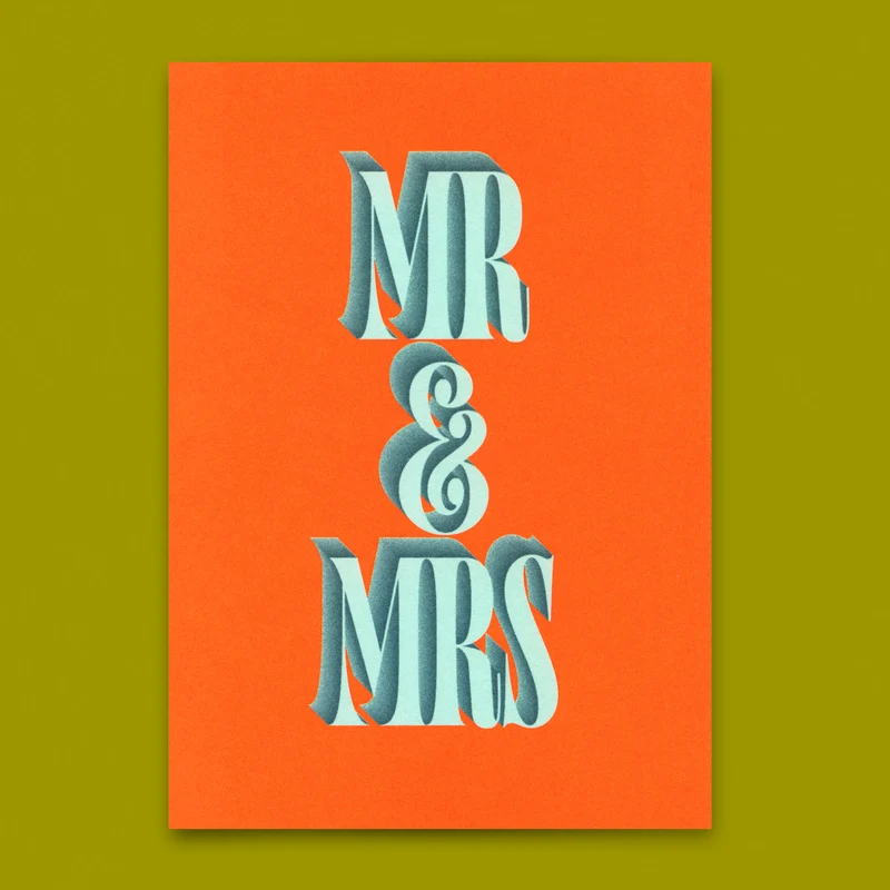 Postkarte "Mr & Mrs Vol. 2" | Coole Karte zur Hochzeit