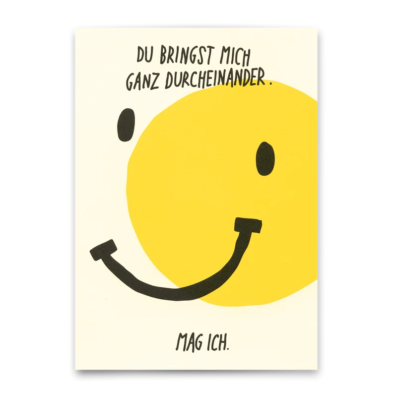 Postkarte "Ganz durcheinander" | Besondere Karte für Verliebte