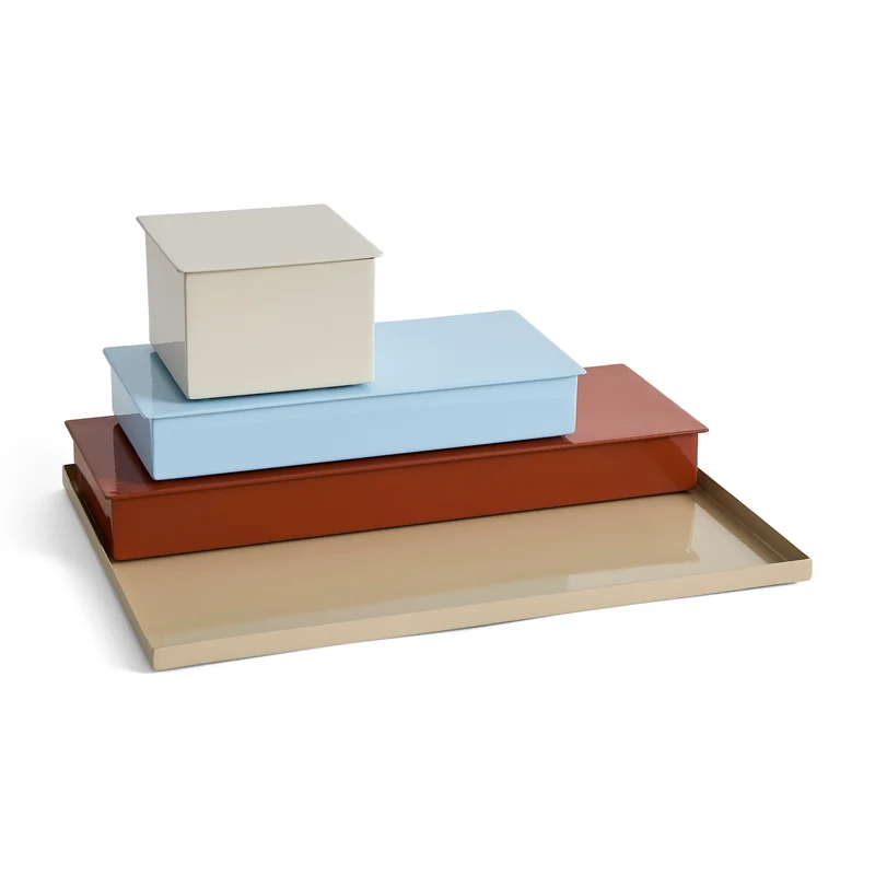 Tablett „Modular Rectangular Tray Large“ | Beige | HAY