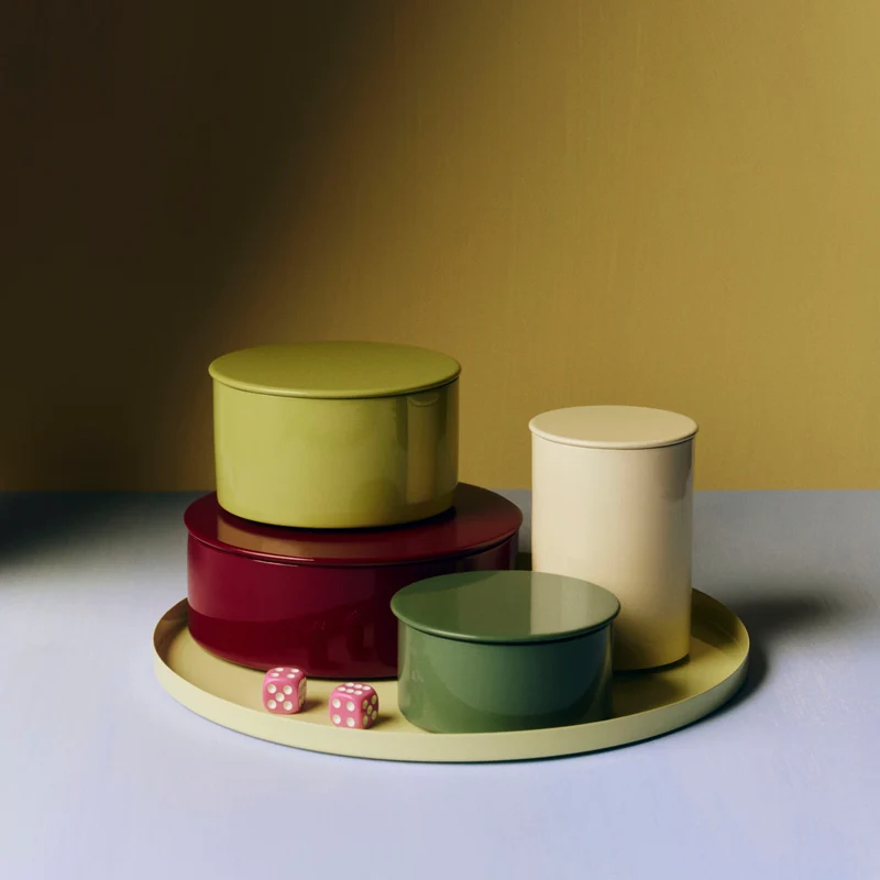 Aufbewahrungsdose „Modular Round Container Medium“ | Lime Green | HAY