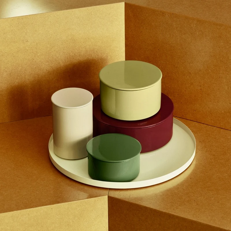Tablett „Modular Round Tray Medium“ | Light Yellow | HAY