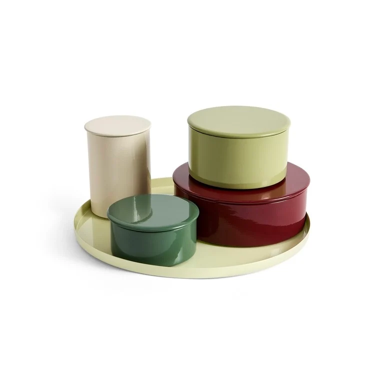 Tablett „Modular Round Tray Medium“ | Light Yellow | HAY