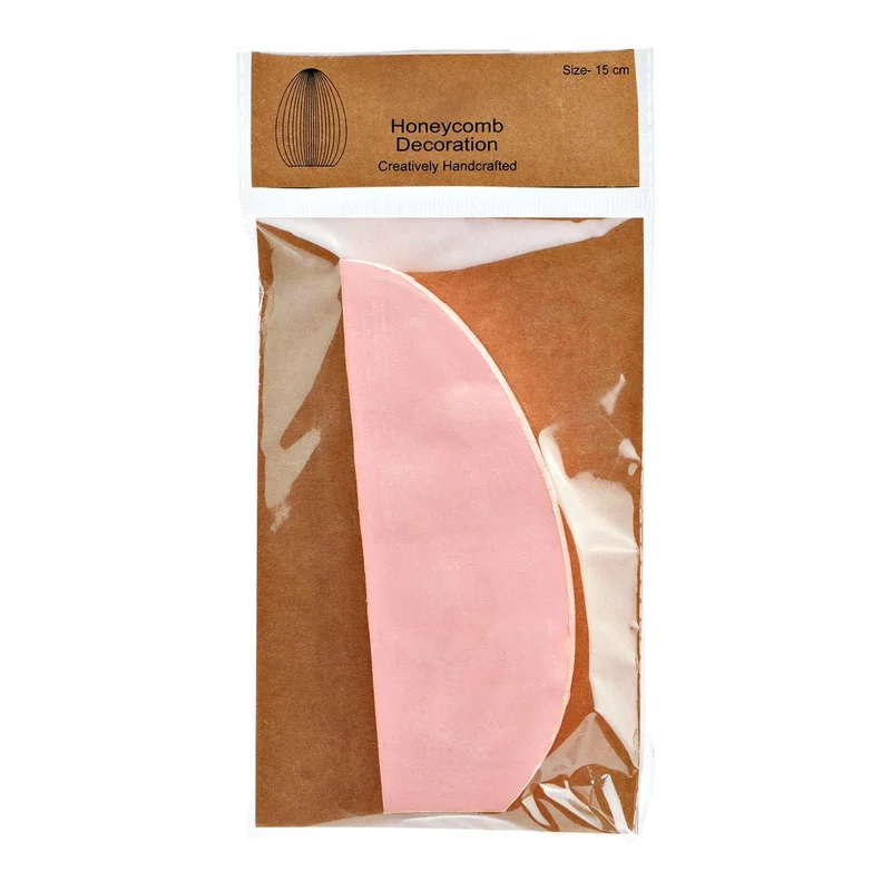 Osterei Papier Rosa medium Honeycomb
