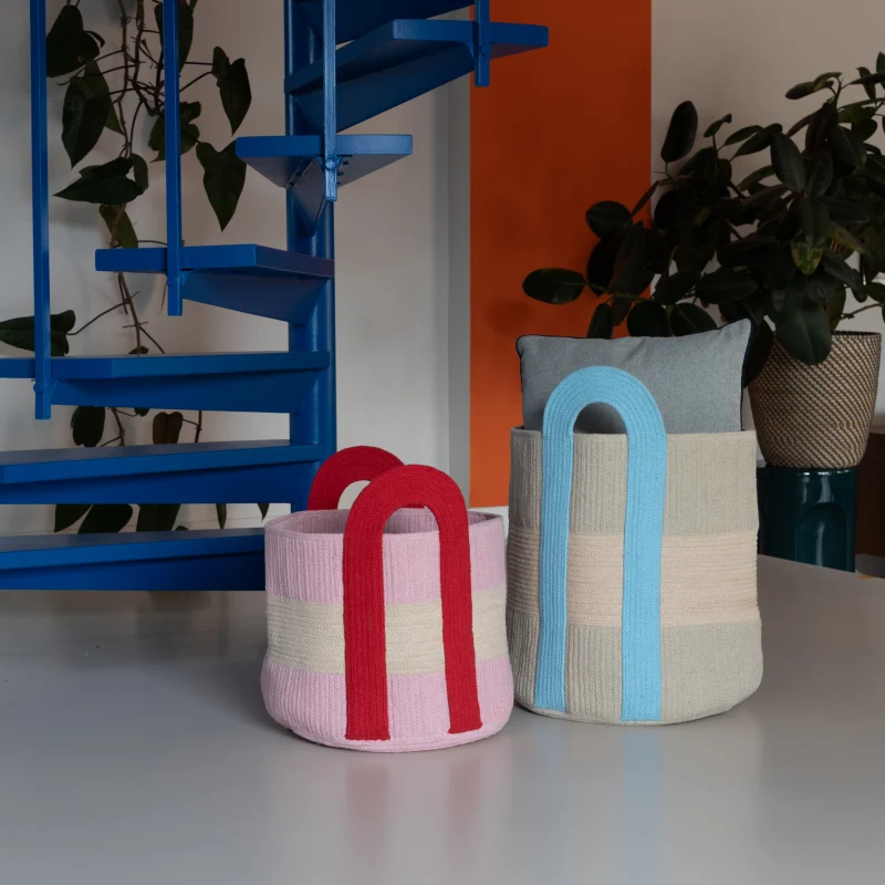 Korb „Colombo groß Grey“ | Funktionales Designobjekt | Remember