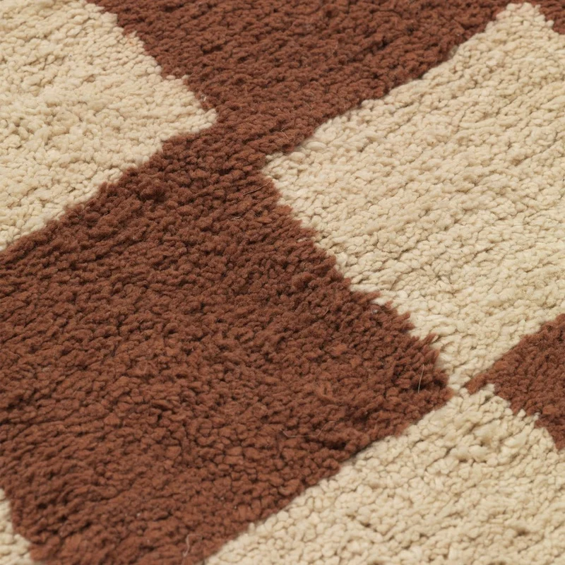 Teppich Mara Rust/Warm Sand waschbar 80X150 - ferm LIVING