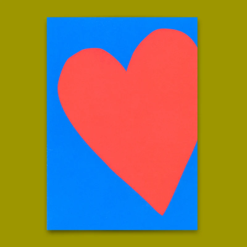 Postkarte "Neon Heart 3" | Schöne Karte für Verliebte