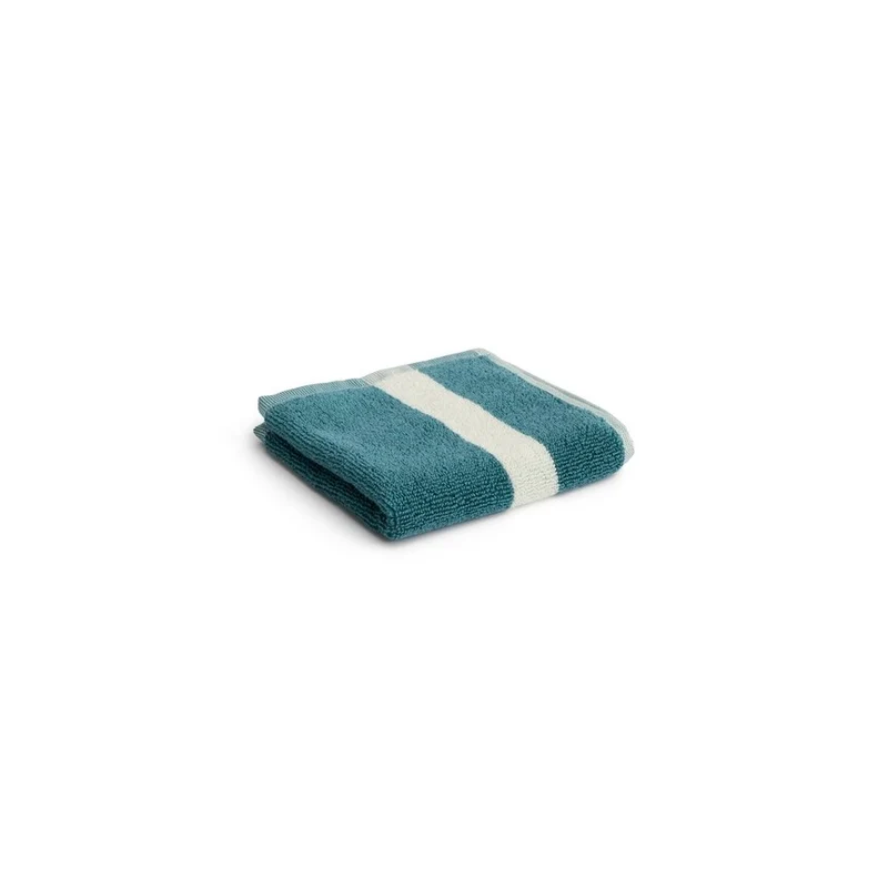 Waschlappen „Stripe Petrol Blue“ 30x30cm | Weiche Baumwolle | HAY