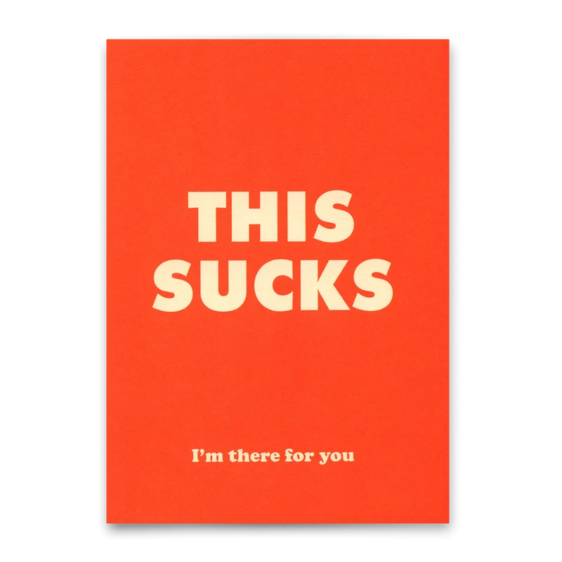 Postkarte "This sucks" | Besondere Karte mit Spruch