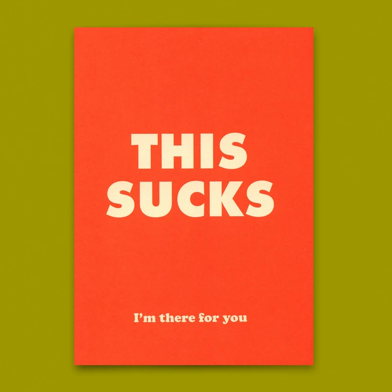 Postkarte "This sucks" | Besondere Karte mit Spruch