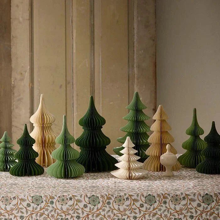 Tannenbaum aus Papier Honeycomb Tree 26cm Shell - Bungalow DK